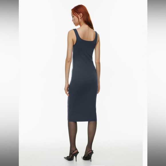 Aritzia Babaton Contour Squareneck Midi Dress in Total Eclipse, size Small - Picture 2 of 7